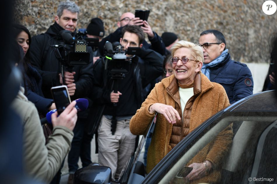 Isabelle Balkany vient chercher son mari Patrick Balkany libéré de la prison de la Santé le 12 février 2020.