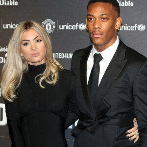 Anthony Martial et sa compagne Mélanie Da Cruz lors du dîner de gala "United For Unicef" à Manchester