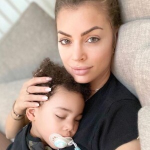 Mélanie Da Cruz et son fils Swan sur Instagram, février 2021