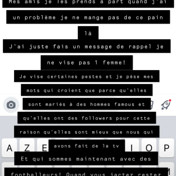 Mélanie Da Cruz pousse un coup de gueule sur Snapchat, le 1er mars 2021