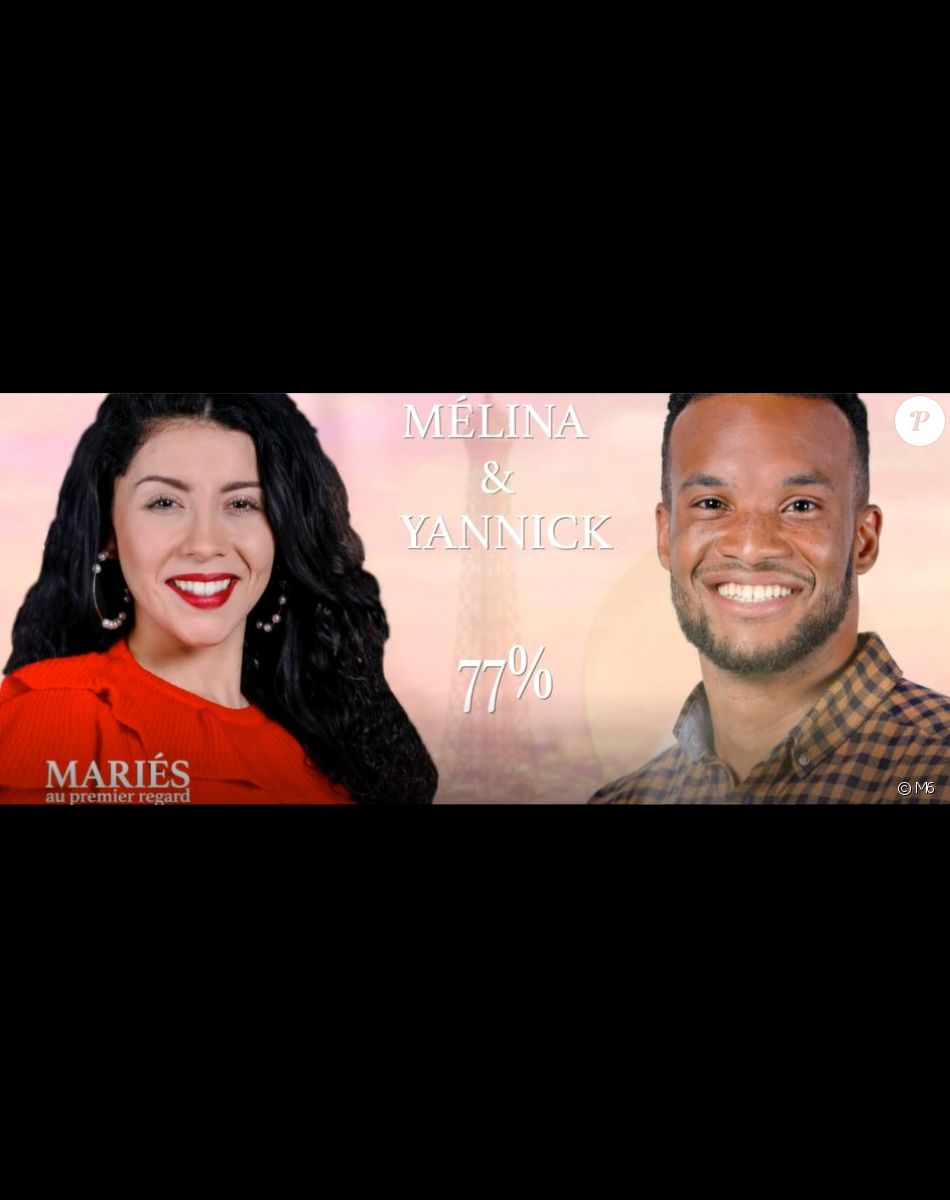Mélina et Yannick dans "Mariés au premier regard 2021" le 8 mars sur M6