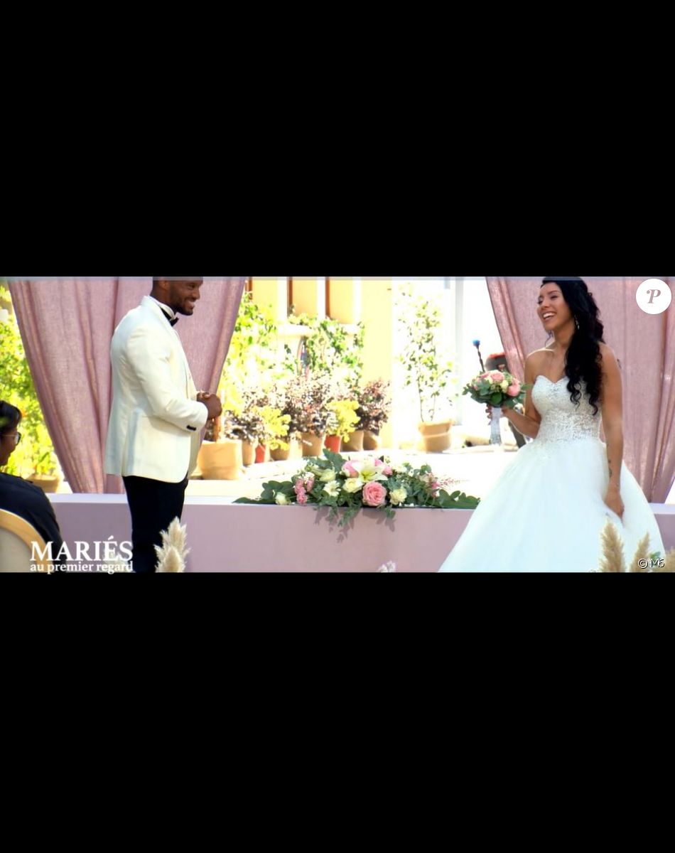 Mariage de Mélina et Yannick dans "Mariés au premier regard 2021" le 8 mars sur M6