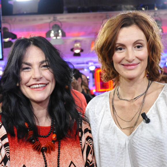 Ariane Seguillon, Lio, Camille Japy et Florence Thomassin - Enregistrement de l'émission "Vivement Dimanche", le 23 Janvier 2013.