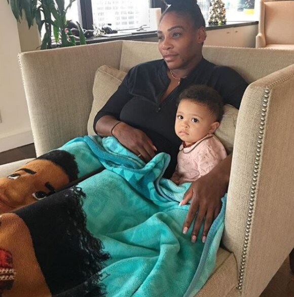 Serena Williams pose avec sa fille Olympia sur Instagram le 10 septembre 2018.