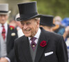 Le prince Philip, duc d'Edimbourg, lors de la Garden Party donnée dans les jardins de Buckingham Palace à Londres