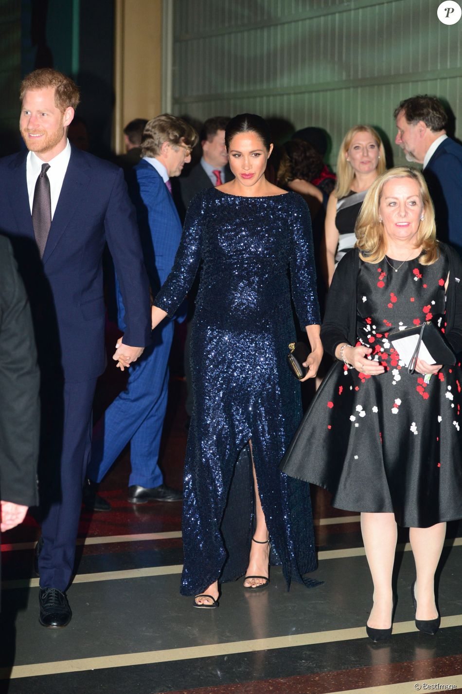 Le prince Harry, duc de Sussex et Meghan Markle, duchesse de Sussex ,enceinte, arrivent au Royal Albert Hall à Londres pour assister à un spectacle du Cirque du Soleil le 16 janvier 2019.