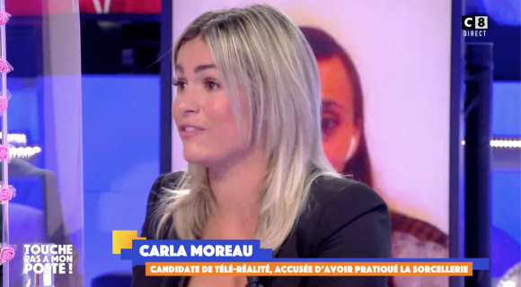 Carla Moreau s'explique sur l'affaire de sorcellerie dans "Touche pas à mon poste".