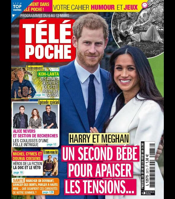 Couverture du magazine "Télé Poche", numéro du 1er mars 2021.