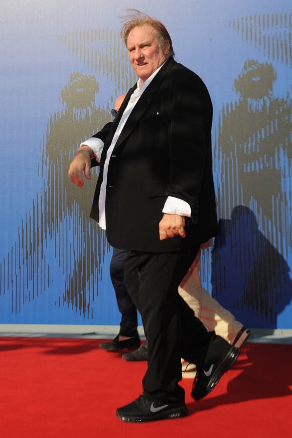 Gérard Depardieu - Tapis rouge du film "Novecento" lors du 74e Festival International du Film de Venise, la Mostra. Le 5 septembre 2017.