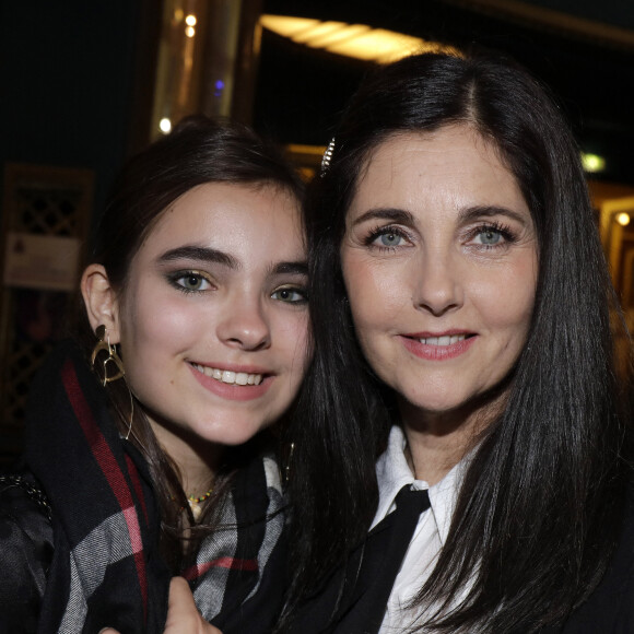 Cristiana Reali et sa fille Toscane Huster - 31e cérémonie des Molières 2019 aux Folies Bergère à Paris. Le 13 mai 2019. © Cédric Perrin/Bestimage