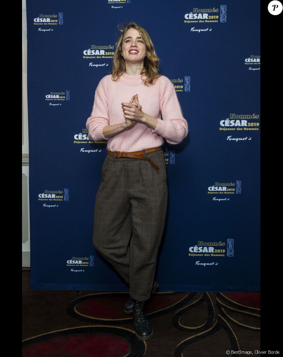 Adèle Haenel au photocall du "Déjeuner des Nommés César 2019" au restaurant le Fouquet's à Paris, France, le 3 février 2019. © Olivier Borde/Bestimage
