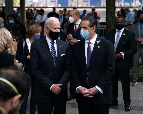 Le président Joe Biden et Andrew Cuomo, gouverneur de l'État de New York, à New York le 11 septembre 2020.