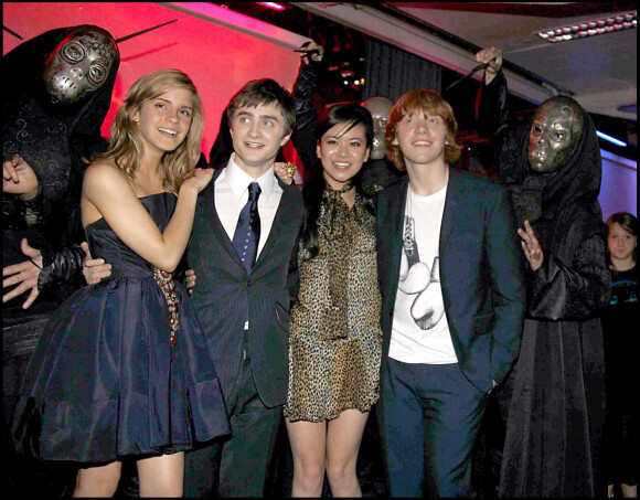 Emma Watson, Daniel Radcliffe, Katie Leung et Rupert Grint - Première du film "Harry Potter et l'Ordre du phénix" à Londres.