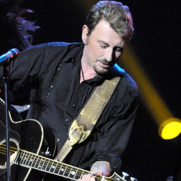 Exclusif - Johnny Hallyday en concert au Zénith de Saint-Etienne.