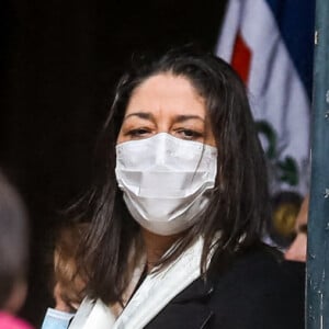 Leïla Da Rocha - Arrivées aux Obsèques du danseur étoile Patrick Dupond en l'église Saint-Roch à Paris, France, le 11 mars 2021.