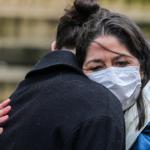 Leïla Da Rocha - Arrivées aux Obsèques du danseur étoile Patrick Dupond en l'église Saint-Roch à Paris, France, le 11 mars 2021.