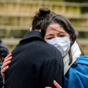 Leïla Da Rocha- Arrivées aux Obsèques du danseur étoile Patrick Dupond en l'église Saint-Roch à Paris, France, le 11 mars 2021.