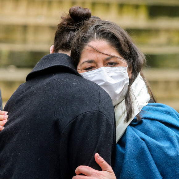Leïla Da Rocha - Arrivées aux Obsèques du danseur étoile Patrick Dupond en l'église Saint-Roch à Paris, France.