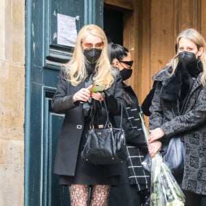 Arrivées aux Obsèques du danseur étoile Patrick Dupond en l'église Saint-Roch à Paris, France, le 11 mars 2021.