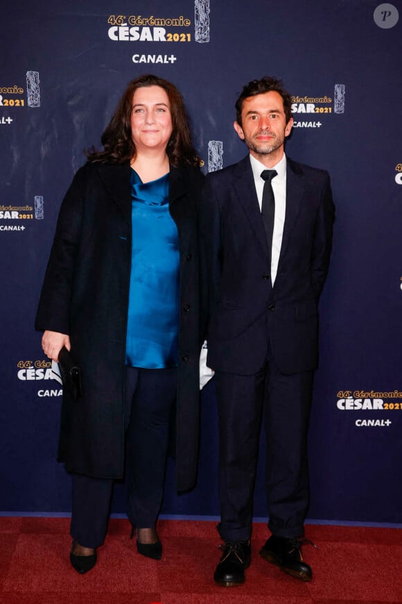 Tina Baz et Antoine Parouty lors du photocall lors de la 46ème cérémonie des César à l'Olympia à Paris, France, le 12 mars 2021.© Thomas Samson / Pool / Bestimage 