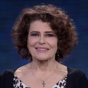Fanny Ardant sur le plateau de l'émission "Che Tempo Che Fa" à Milan le 3 novembre 2019. 