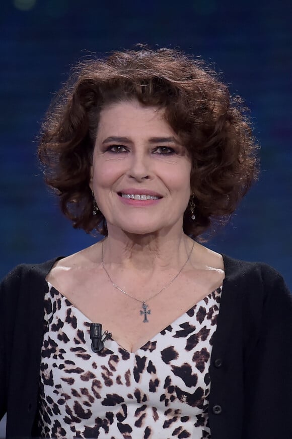 Fanny Ardant sur le plateau de l'émission "Che Tempo Che Fa" à Milan le 3 novembre 2019. 