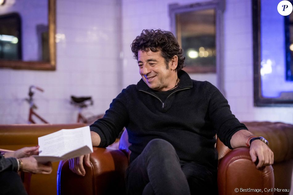 Exclusif - Patrick Bruel lors de l'enregistrement de sa surprise pour l'émission "La Lettre", à La cantine sauvage à La Plaine-Saint-Denis à Paris, présentée par S.Davant et diffusée le 16 janvier 2021 sur France 2. Le 5 décembre 2020 © Cyril Moreau / Bestimage