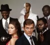 Julius Harris, Jane Seymour, Geoffrey Holder, Roger Moore, Yaphet Kotto et Earl Jolly Brown dans le film "Vivre et laisser mourir".