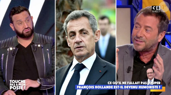 Bernard Montiel raconte sa soirée couscous avec Nicolas Sarkozy sur C8. Le 16 mars 2021.