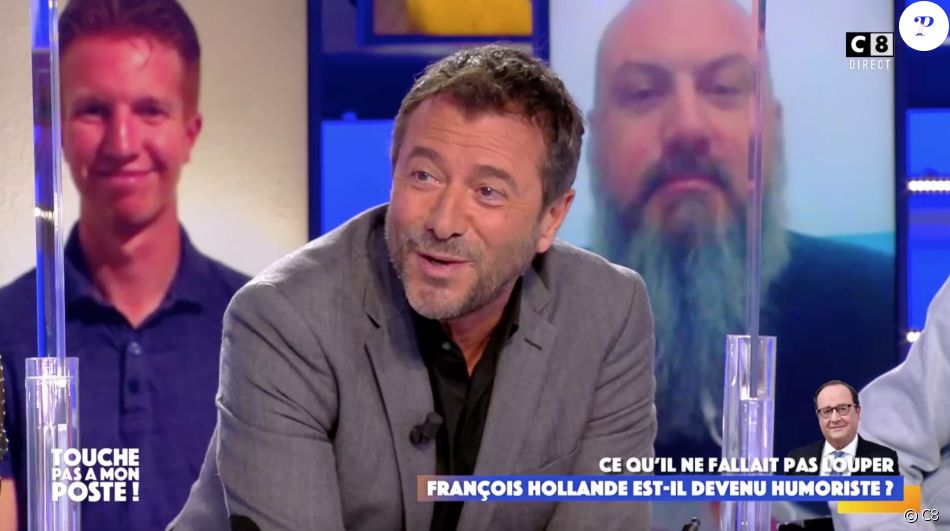 Bernard Montiel raconte sa soirée couscous avec Nicolas Sarkozy sur C8. Le 16 mars 2021.