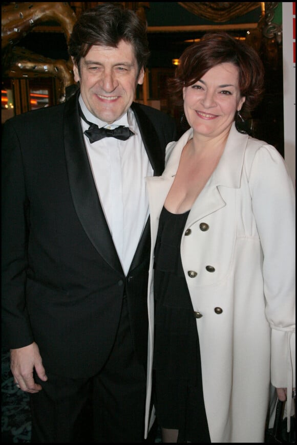 Jacques Frantz et sa femme - 22e nuit des Molières 2008 à Paris