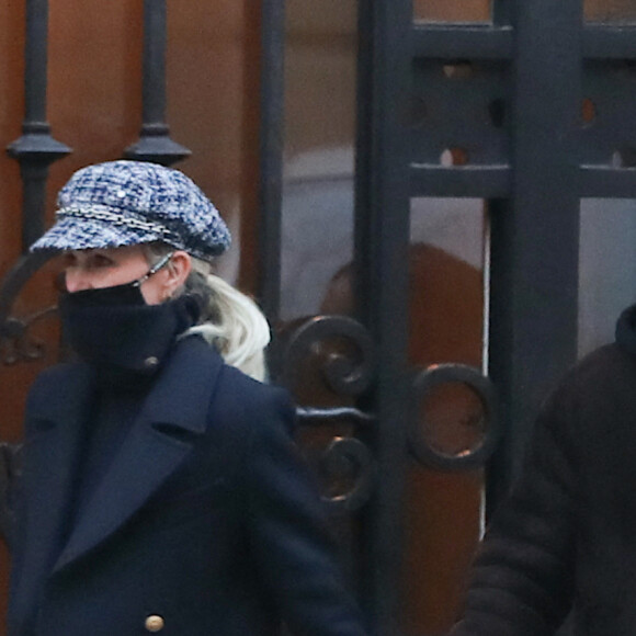 Exclusif - Laeticia Hallyday et son compagnon Jalil Lespert à Paris le 26 novembre 2020. 