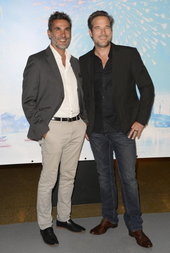 Fabrice Deville et Patrick Guérineau - Ouverture du 16e Festival de la Fiction TV à La Rochelle, le 10 septembre 2014.