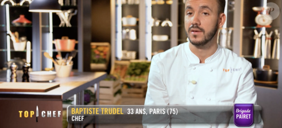 Baptiste dans "Top Chef 2021", sur M6.