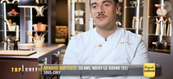 Arnaud dans "Top Chef 2021", sur M6.