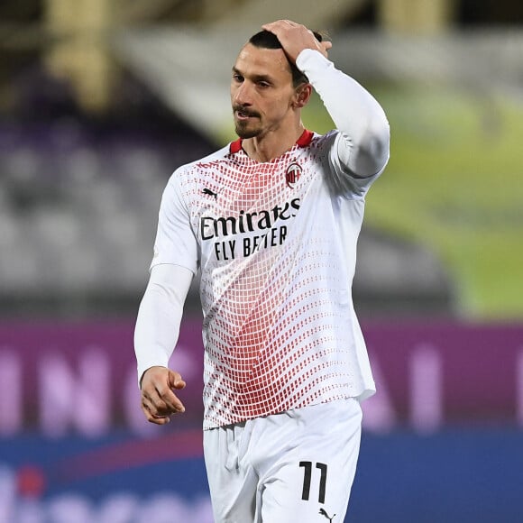 Zlatan Ibrahimovic lors du match Fiorentina - AC Milan à Florence le 21 mars 2021. © Image Sport / Panoramic / Bestimage