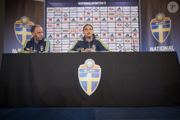 Zlatan Ibrahimovic en conférence de presse à Stockholm, le 1er juin 2016.