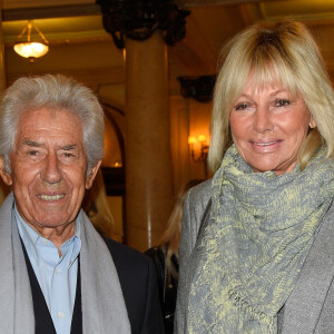 Philippe Gildas avec sa femme Maryse à la générale de la pièce "La Vraie Vie" au théâtre Edouard 7 à Paris, le 18 septembre 2017. © Guirec Coadic/Bestimage