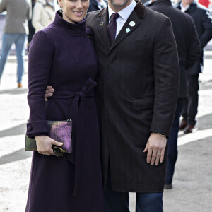 Zara Phillips (Zara Tindall) et son mari Mike Tindall - Arrivées au Festival Cheltenham - Jour quatre, le 13 mars 2020.