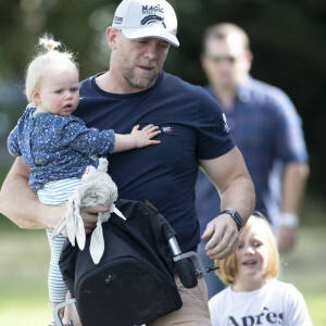 Lena Tindall, Mia Tindall, Mike Tindall - Zara Tindall participe à la compétition hippique "Whatley Manor Horse Trials" à Gatcombe Park, sous le regard de sa famille, le 15 septembre 2019.