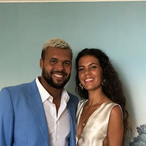 Jo-Wilfriend Tsonga et son épouse Noura. Septembre 2019.