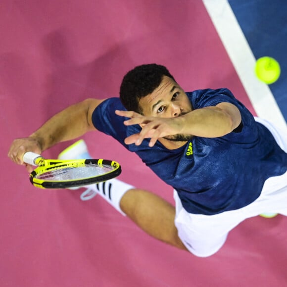 Jo Wilfried Tsonga lors de l'Open Sud de France à Montpellier le 22 février 2021. © JB Autissier / Panoramic / Bestimage