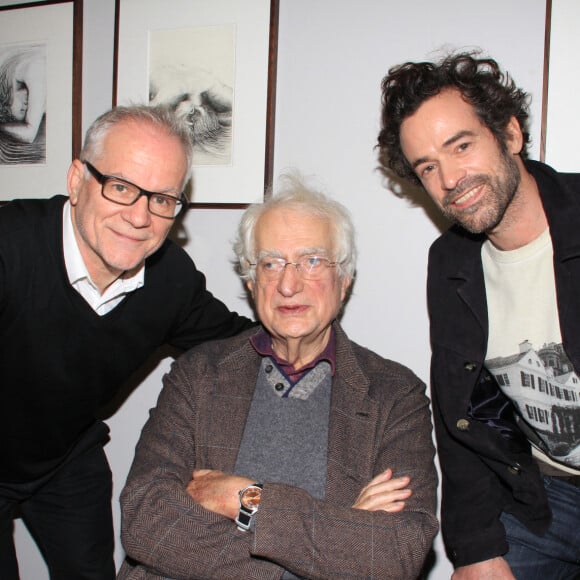 Exclusif - Bertrand Tavernier, Romain Duris, Thierry Frémaux - Bertrand Tavernier dédicace son livre "Amis Americains" à la Galerie Cinéma à Paris. Le 26 novembre 2019.