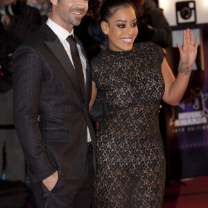 Emmanuel Moire et Amel Bent - 15e édition des NRJ Music Awards à Cannes. Le 14 décembre 2013.