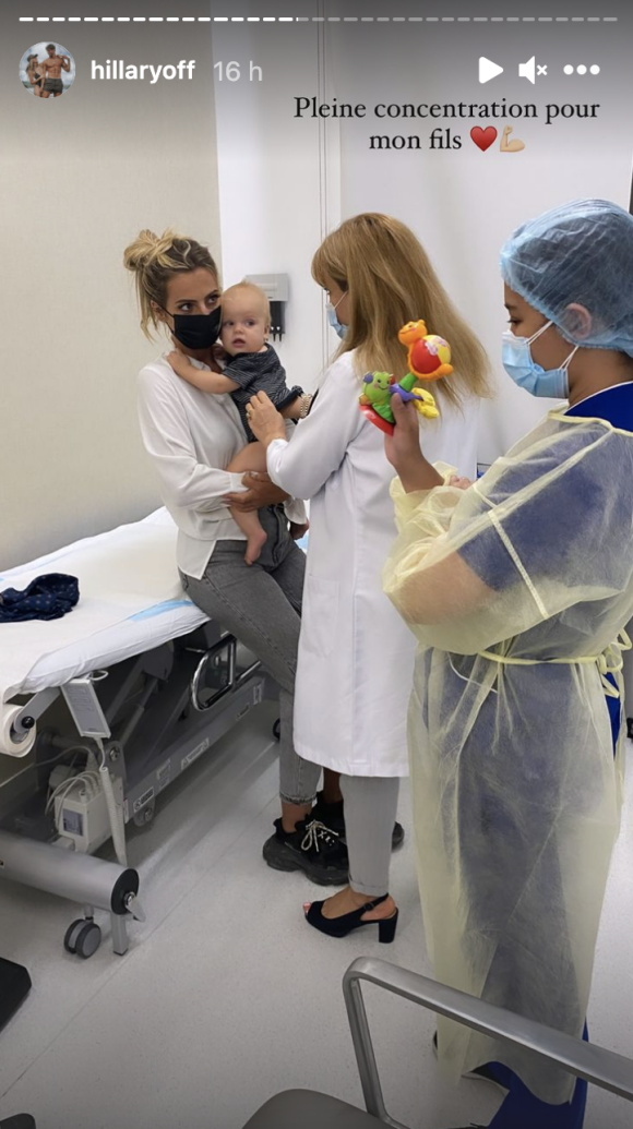 Hillary Vanderosieren (Mamans & Célèbres) et son amoureux Giovanni Bonamy craignent pour la santé de leur fils Milo, malade et emmené aux urgences à l'hôpital à Dubaï.