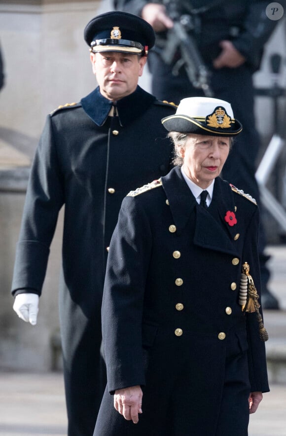 La princesse Anne lors de la cérémonie de la journée du souvenir (Remembrance Day) à Londres le 8 novembre 2020.