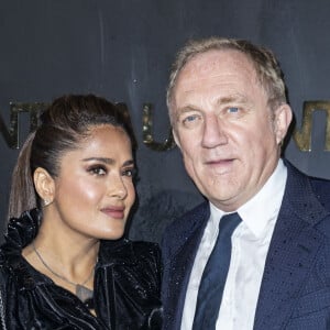 Salma Hayek et son mari François-Henri Pinault - Photocall du défilé de mode PAP printemps-été 2020 "Saint Laurent" à Paris. Le 24 septembre 2019 © Olivier Borde / Bestimage 