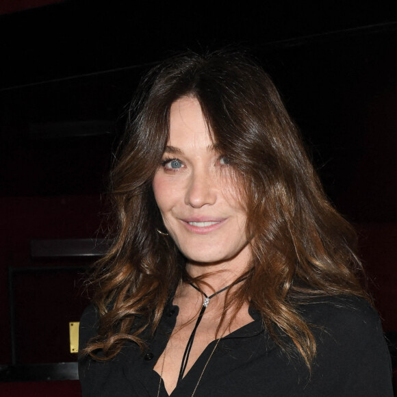 Exclusif - Carla Bruni Sarkozy - Backstage de l'enregistrement de l'émission "Sidaction, ensemble contre le Sida - Merci Line" au Paradis Latin à Paris, qui sera diffusée le 27 mars sur France 2. © C.Guirec-C.Moreau / Bestimage 