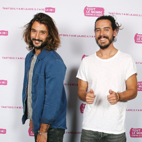 Fréro Delavega (Jérémy Frérot et Florian Delavega) - Enregistrement de l'émission "Tout le monde chante contre le cancer, les stars relèvent le défi" à l'Olympia. Le 6 décembre 2016. © Guignebourg-Perusseau / Bestimage