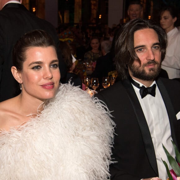 Charlotte Casiraghi et son compagnon Dimitri Rassam - 64ème Bal de la Rose sur le thème de Manhattan, imaginé par K.Lagerfeld, au profit de la Fondation Princesse Grace, dans la Salle des Etoiles au Sporting Monte Carlo à Monaco. © Pierre Villard / Palais Princier / SBM via Bestimage